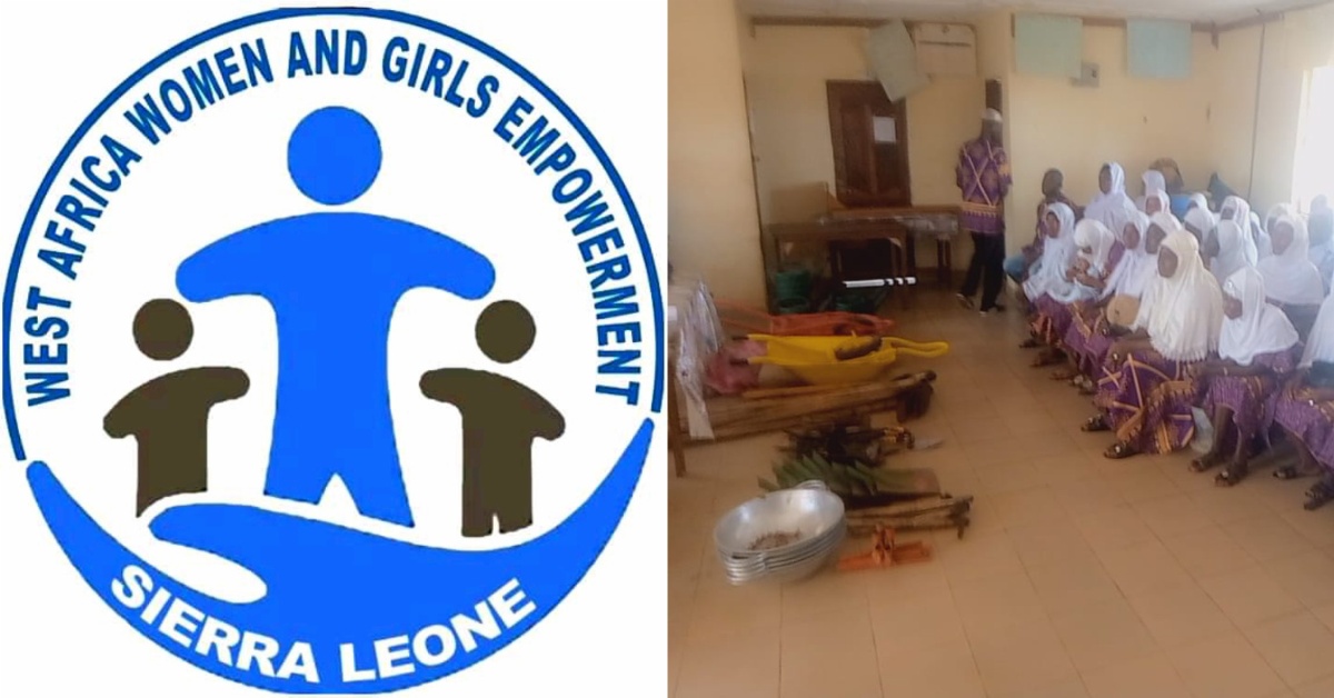 West African Women And Girls Employment Sierra Leone Donates Agricultural Tools to Women Farmers in Kenema