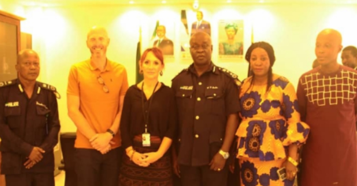 Retired UK Police Service Officers Engages IGP William Fayia Sellu