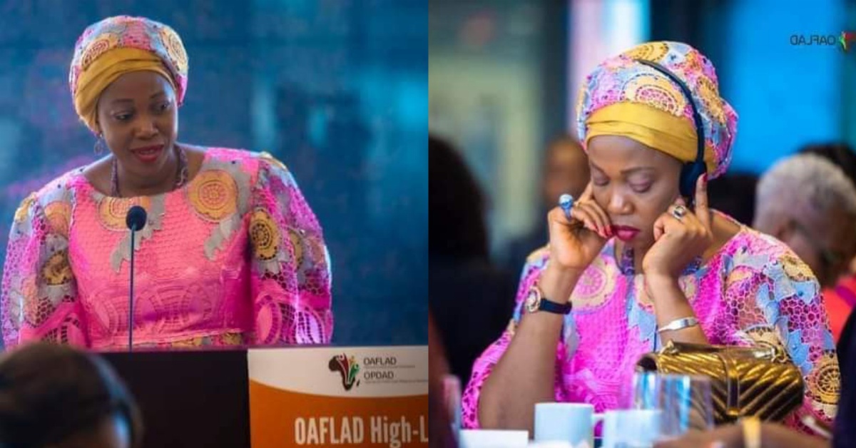 First Lady Dr Fatima Maada Bio Addresses African First Ladies at The OAFLAD High-Level Working Lunch