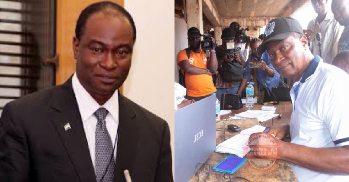 Dr. Samura Kamara Appeals for Peace in Voter Registration Centres