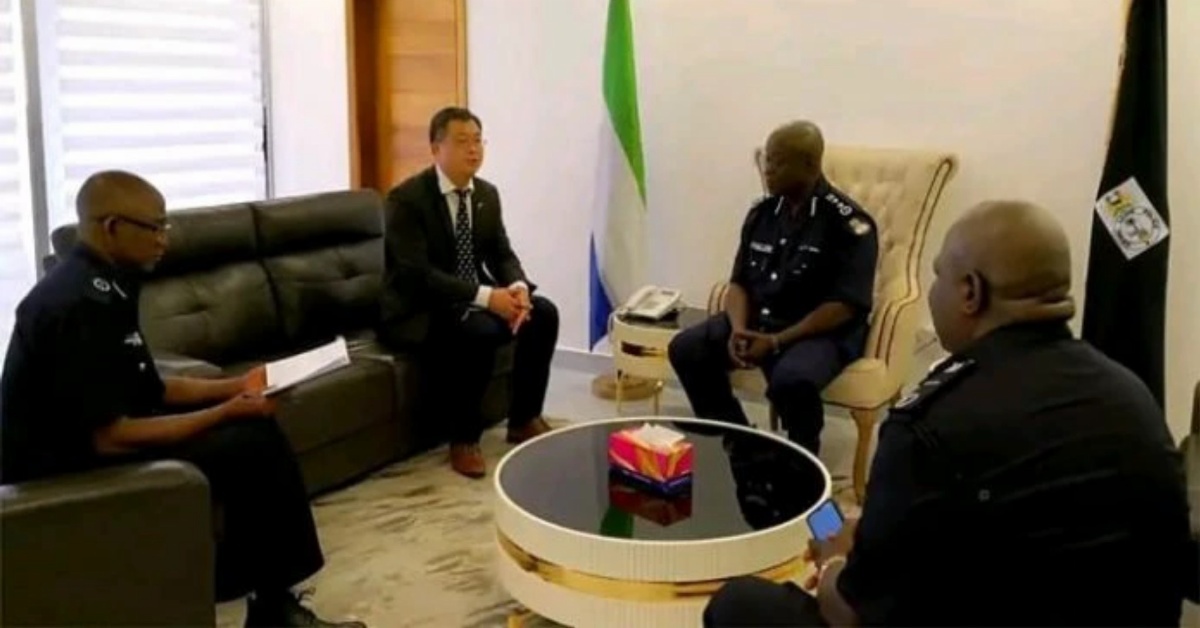Interim Chinese Chargé d’Affaires Visits Inspector General of Sierra Leone Police
