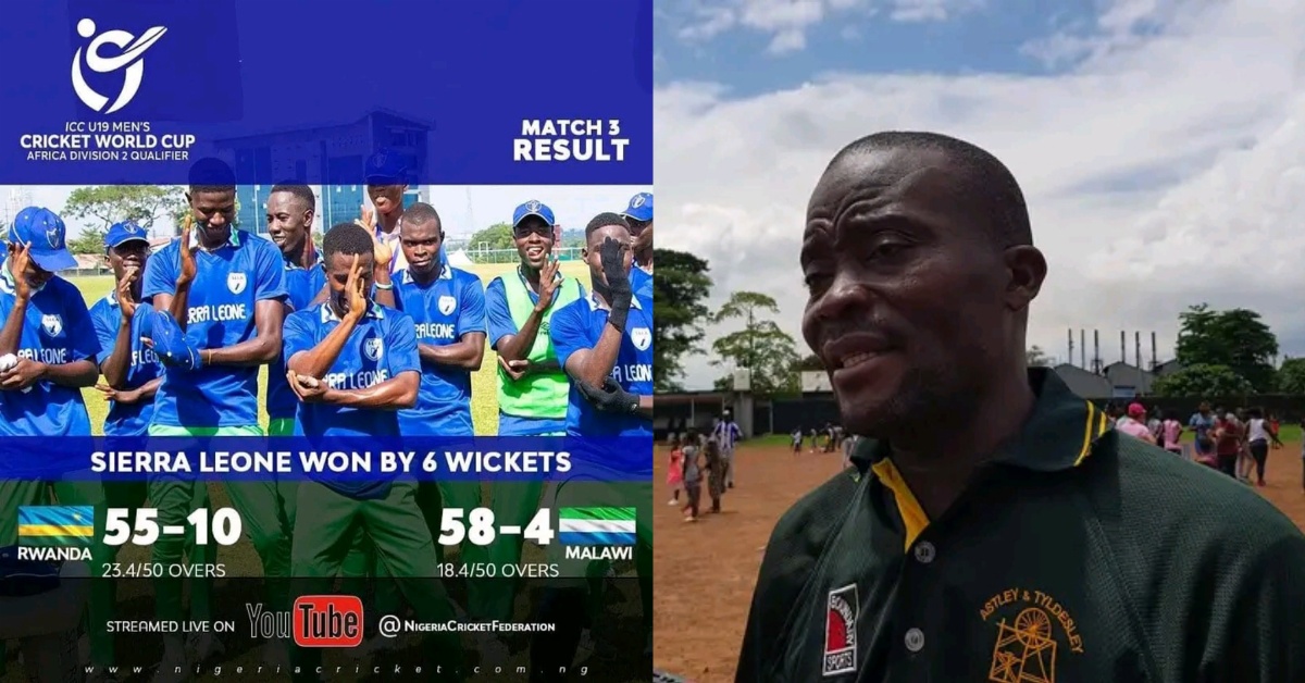Sierra Leone’s U-19 Men’s Cricket Team Secures ICC Division 1 World Cup Qualifier Spot in Namibia