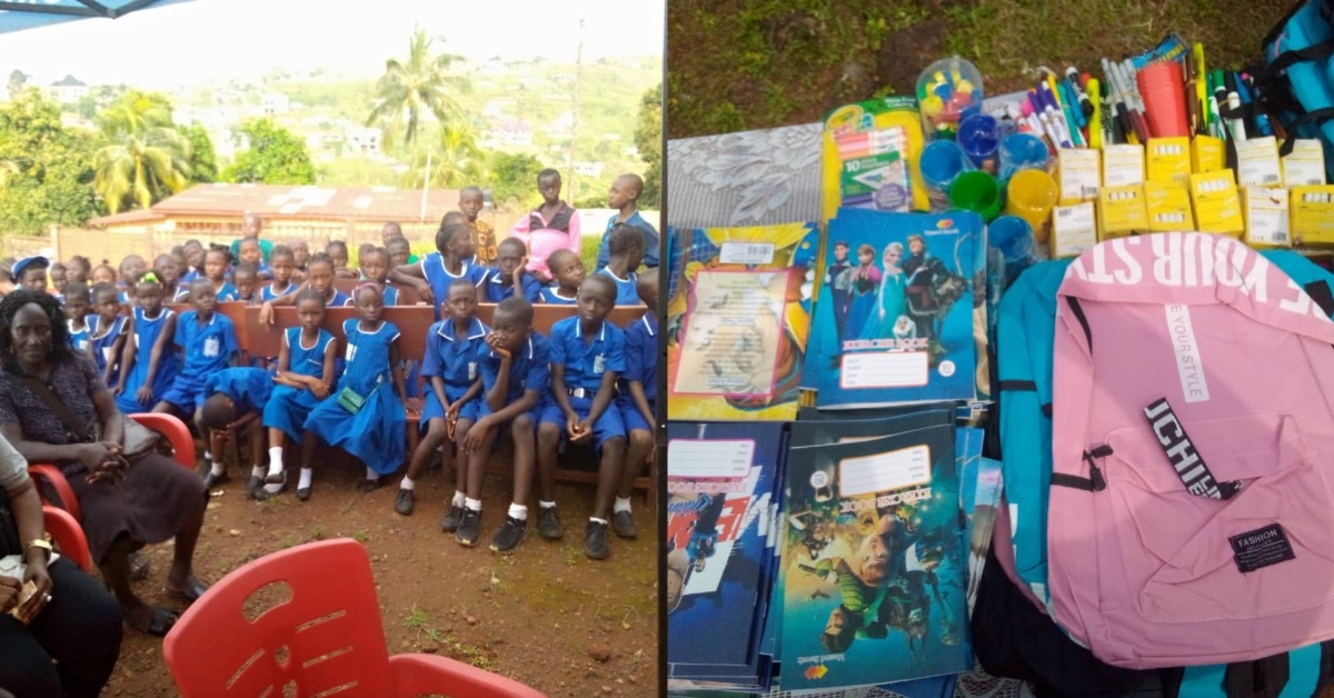 GEED Foundation Supports Four Primary Schools at Glouster With School Materials