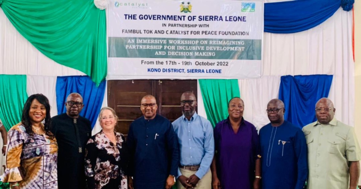 Government of Sierra Leone And Partners Unveils The National Wan Fambul Framework in Kono District