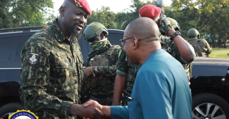 JUST IN: VP Juldeh Jalloh Welcomes Guinean Military Leader