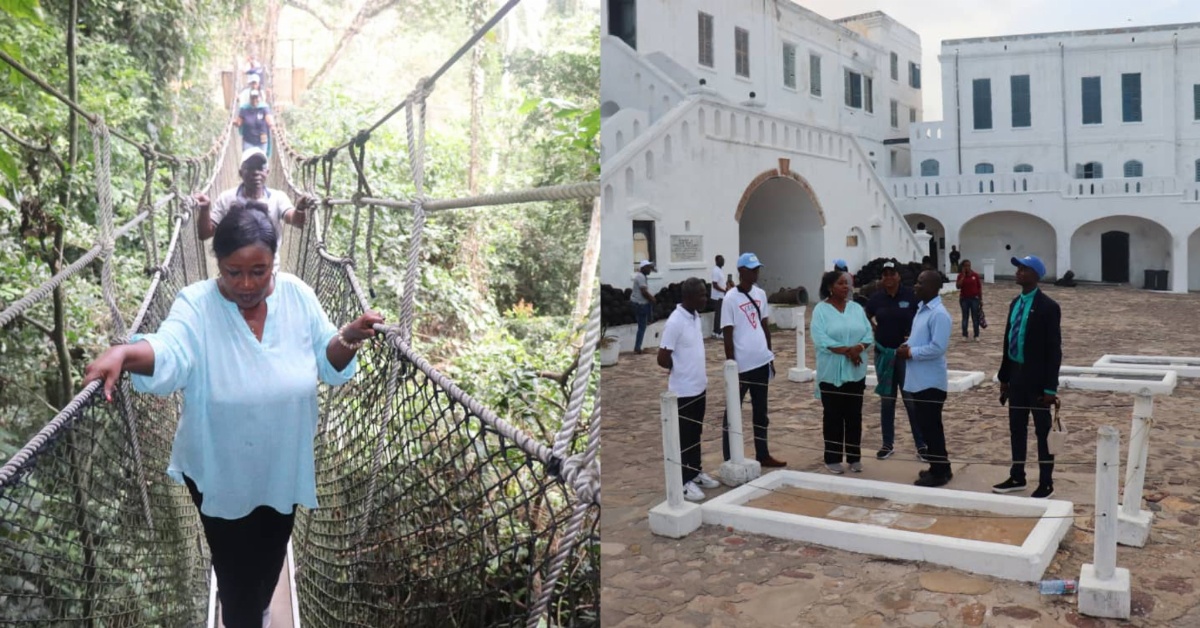 Minister of Tourism Dr. Memunatu Pratt And Team Tour Kakum National Park And Cape Coast Castle in Ghana