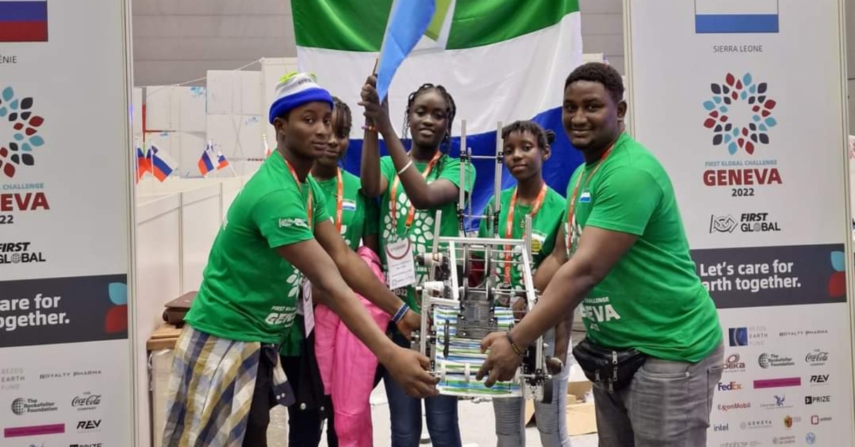 Five Sierra Leonean Students Participate in Global Robotics Competition in Switzerland