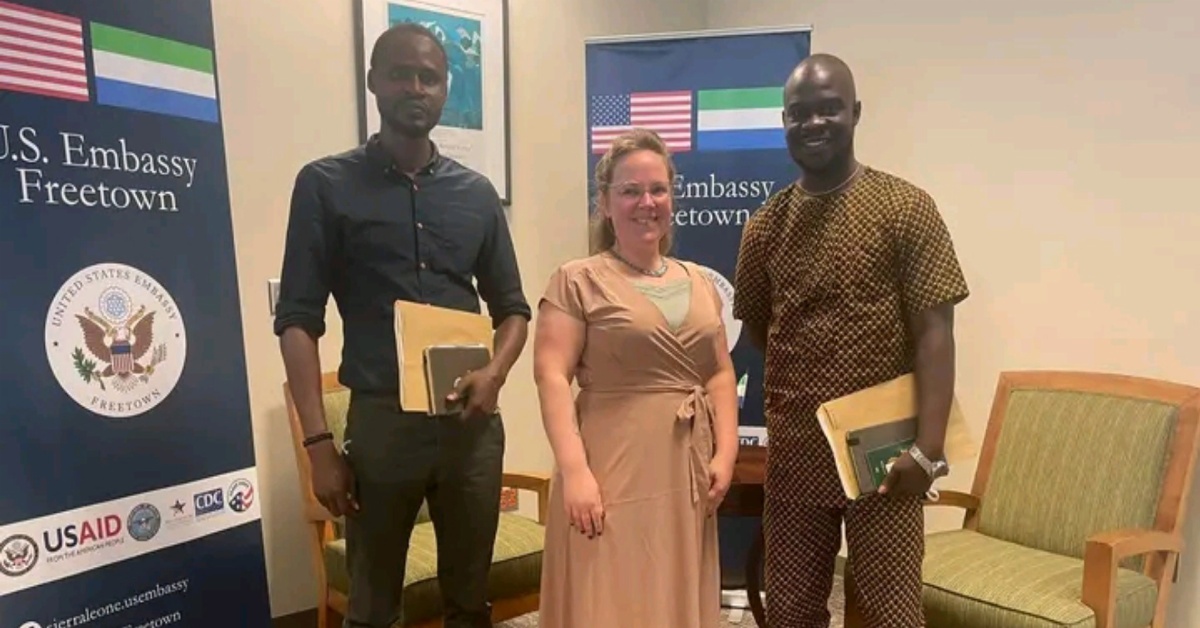 US Embassy Bids Farewell to Two Sierra Leoneans to Partake in a Special Summit in Washington