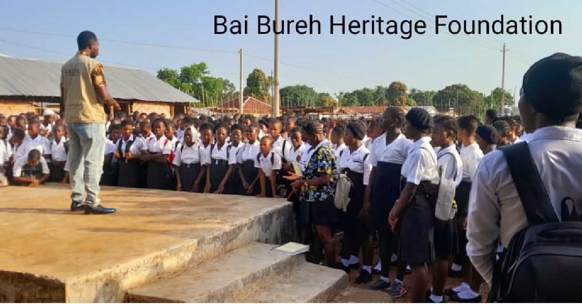 The Bai Bureh Heritage Foundation Takes Campaign Against Kush to Secondary Schools in Port Loko City