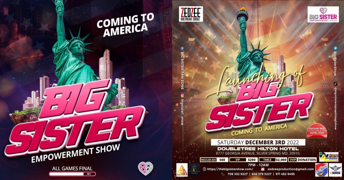 Big Sister Announces Launching of Coming to America Edition
