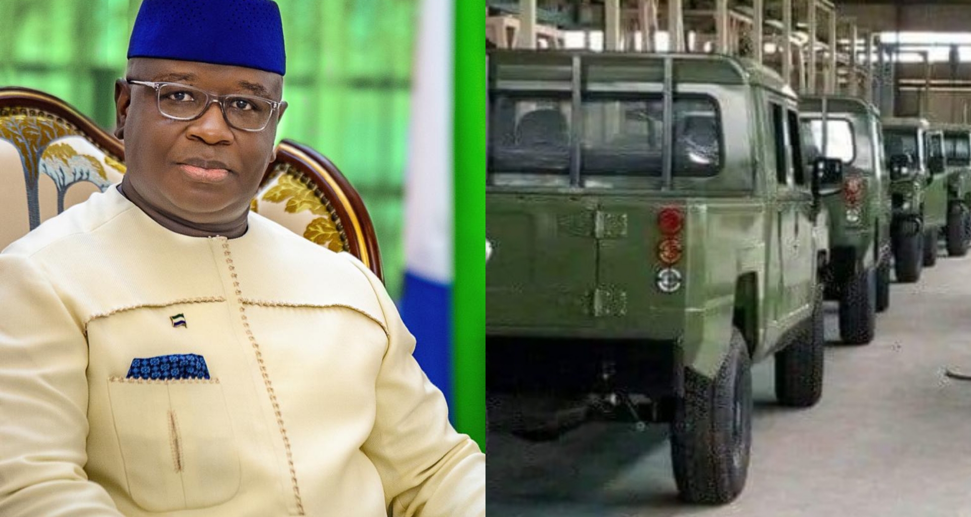 Government of Sierra Leone Purchases New Cars For RSLAF Officers