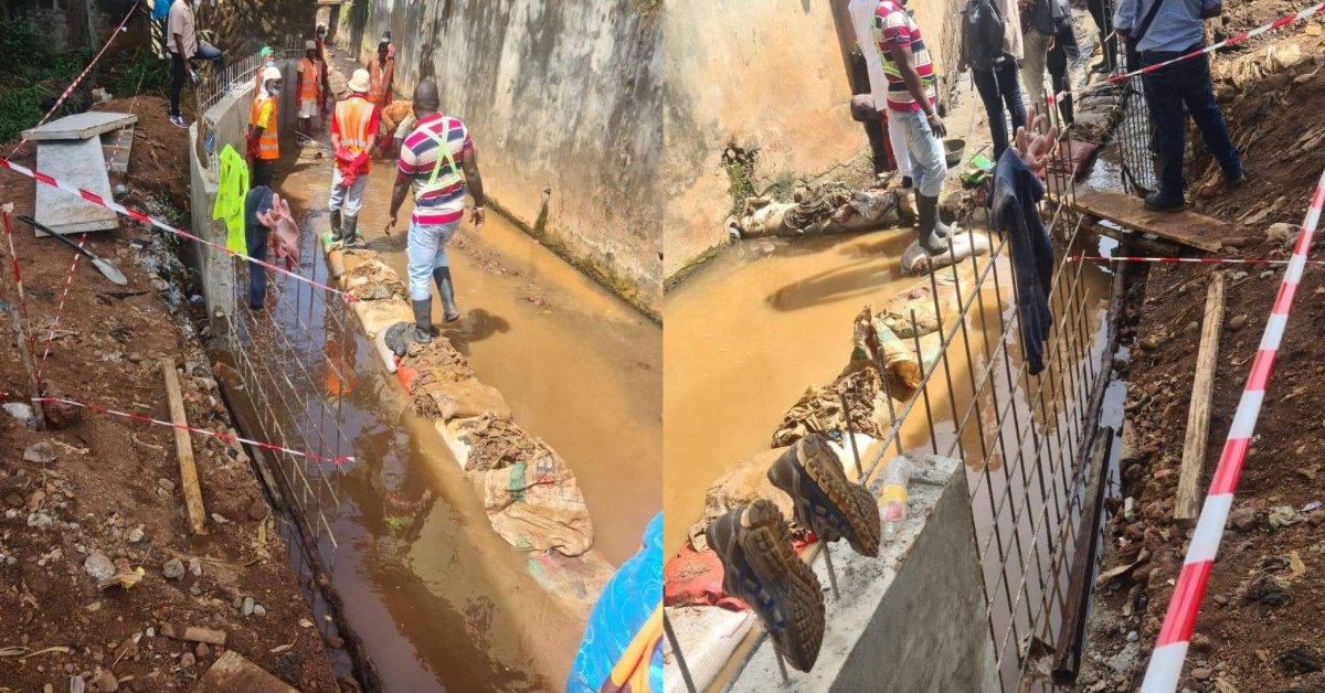 FCC, Concern Worldwide and NDMA Conduct Site Visit at Water Street Drainage Construction