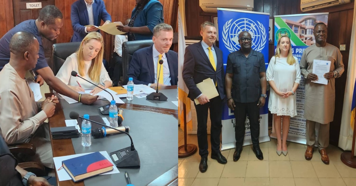 EU, Ireland, UNDP sign Agreements to Support Peaceful Conduct of 2023 Elections in Sierra Leone