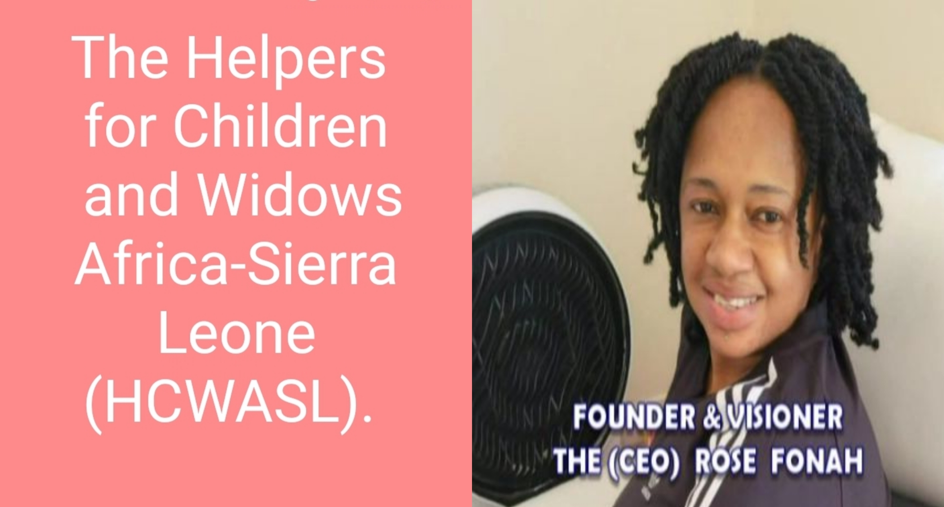 Australian Based Sierra Leonean, Rose Fonah Touching Lives Through Her HCWASL Organization