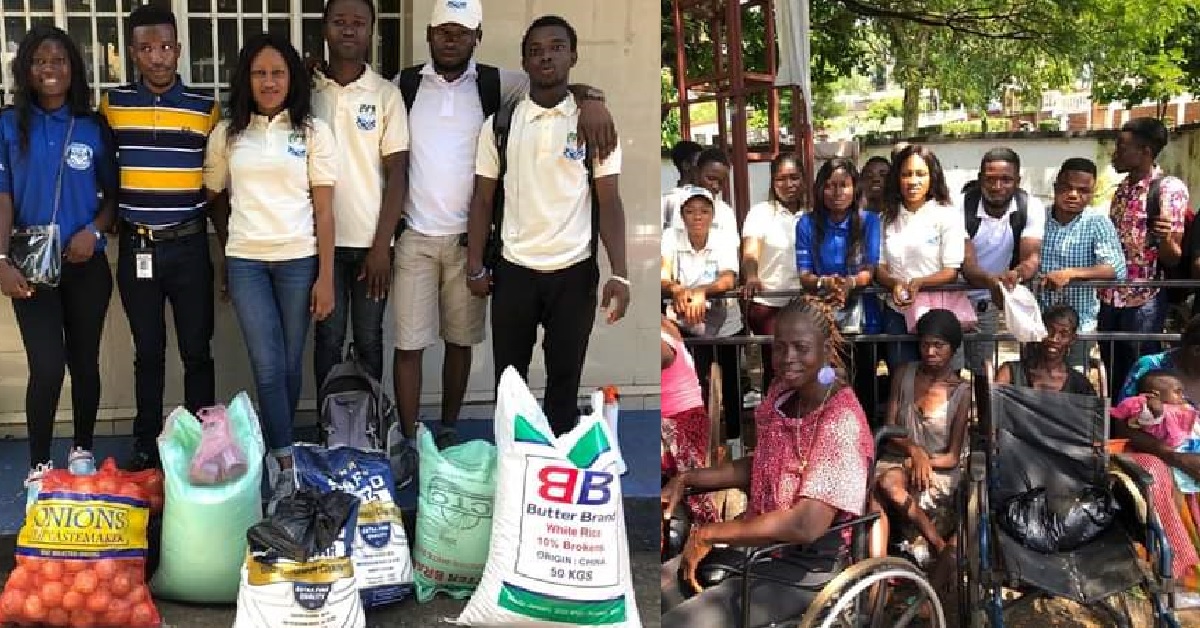 IPAM Students Prayer Group Donates Food Items to 150 Disable Persons in Freetown