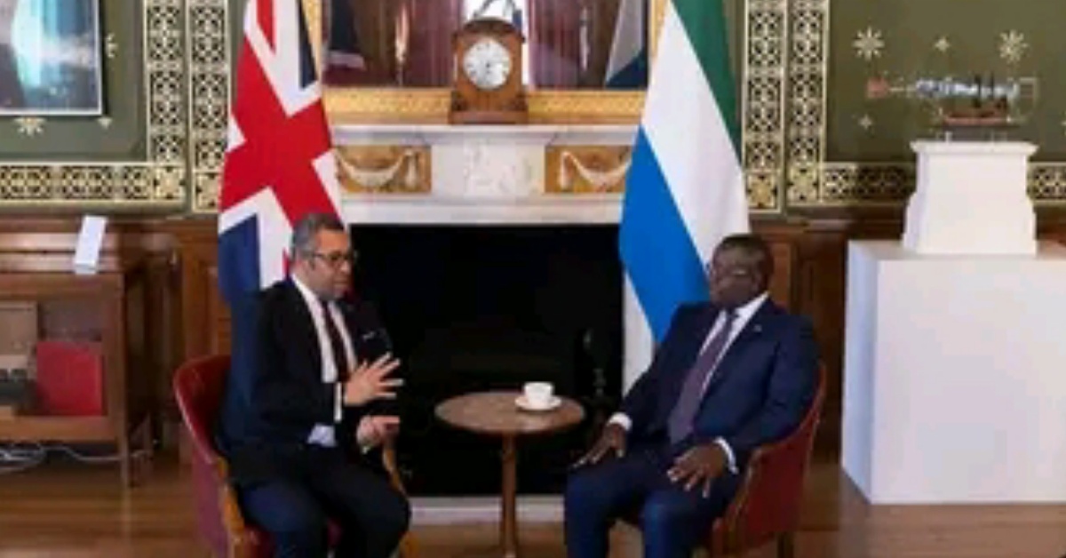 President Bio Holds Bilateral Discussion With UK Foreign Secretary