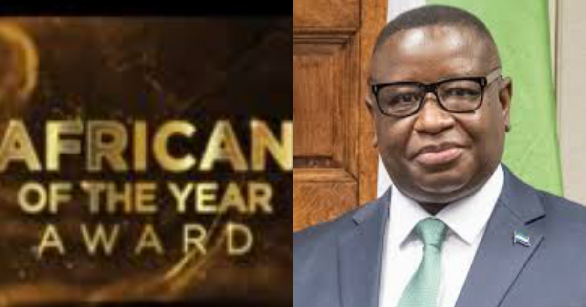 President Bio Nominated For The African Person of The Year Award 2022