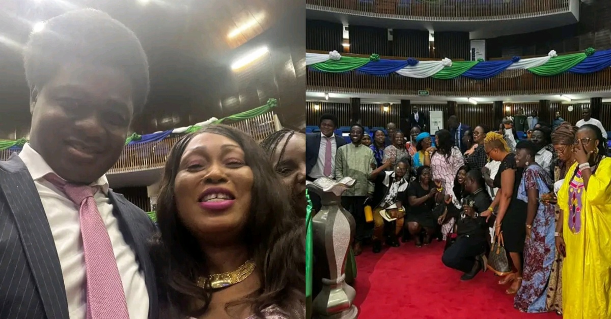 Hon. Saa Emerson Lamina Celebrates  With The Women of Sierra Leone