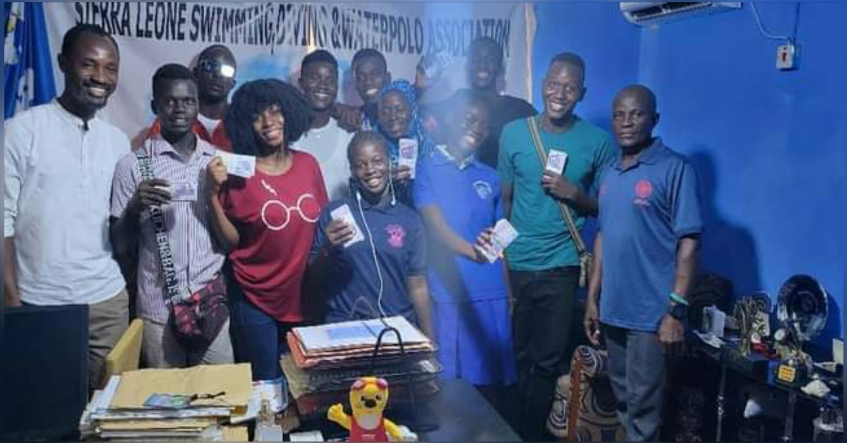 Sierra Leone Swimming Executive Committee Awards Educational Supports to 13 Swimmers