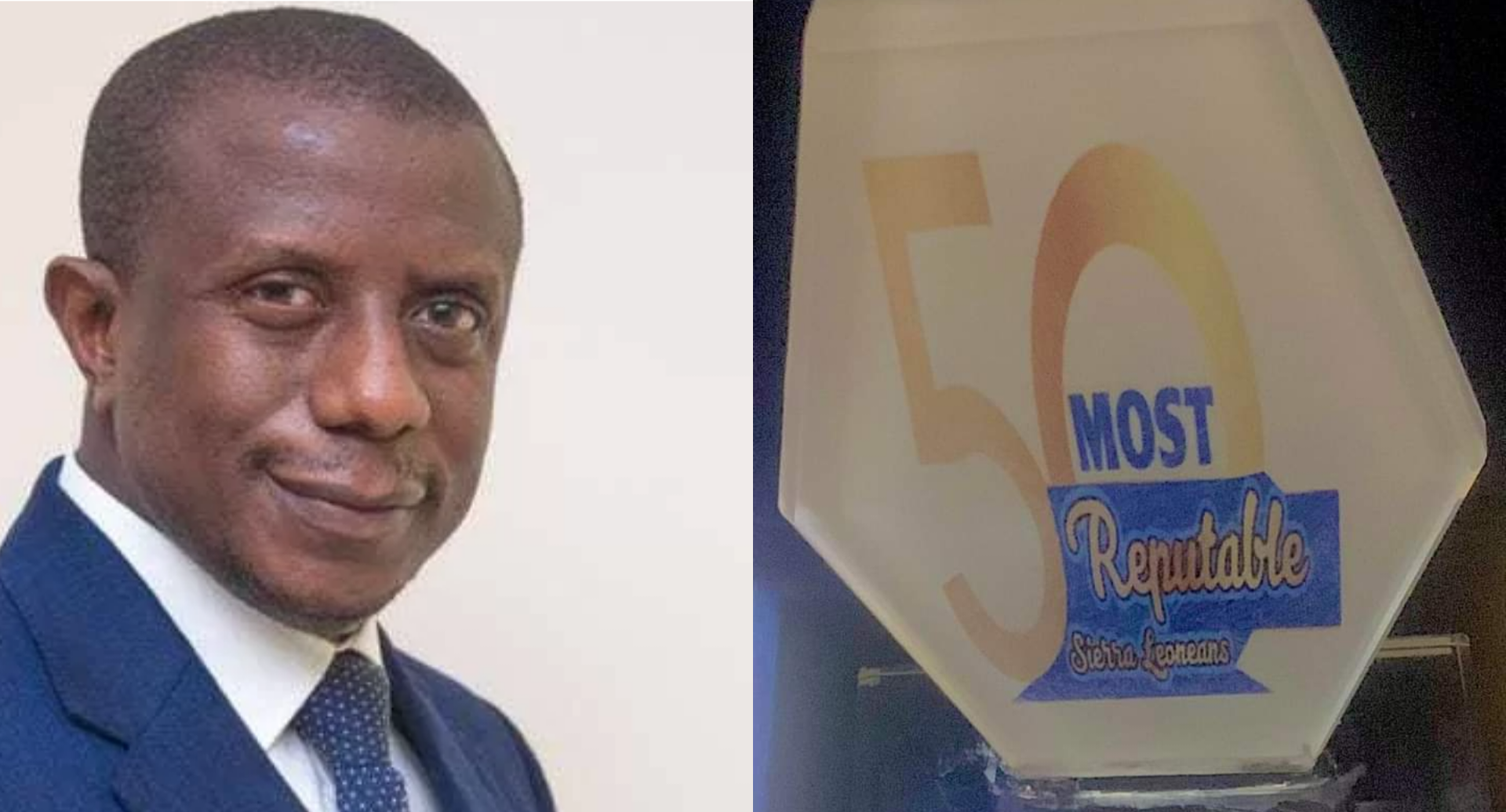 Deputy Minister of Justice, Esq Umaru Napoleon Koroma Bags 50 Most Reputable Sierra Leonean Award