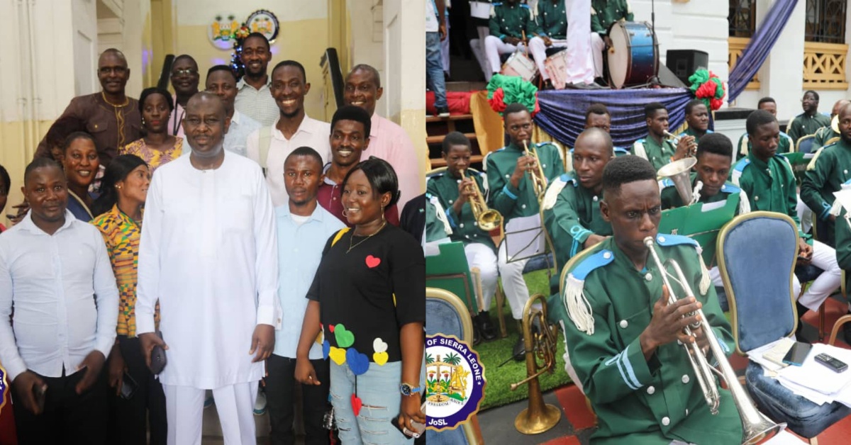 Judiciary of Sierra Leone Celebrate Christmas  With The Prince of Wales Brass Band