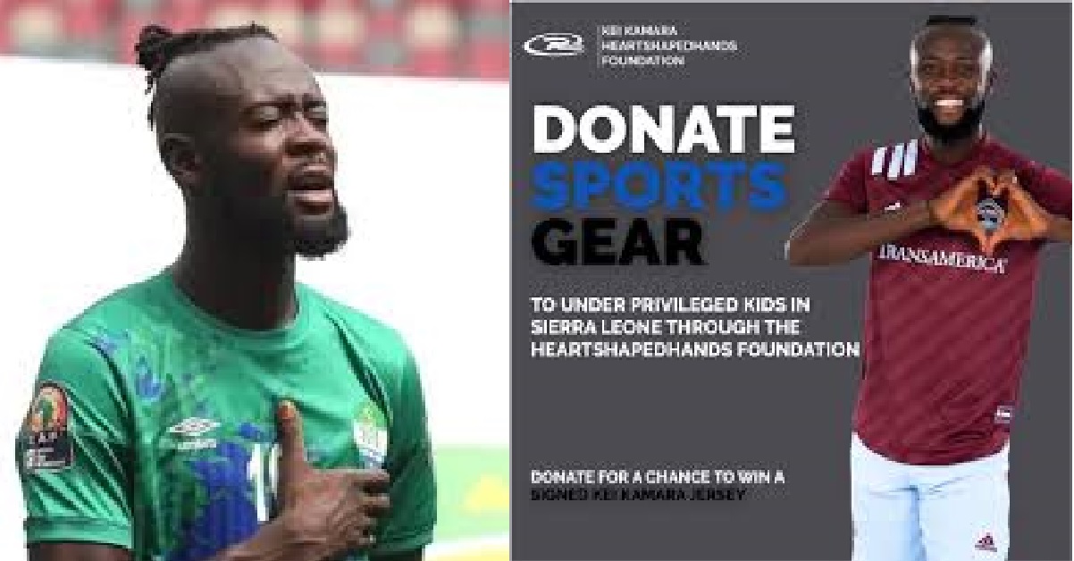 Kai Kamara Unveils Heart Shaped Hands Foundation Giveaway For Sierra Leone Communities