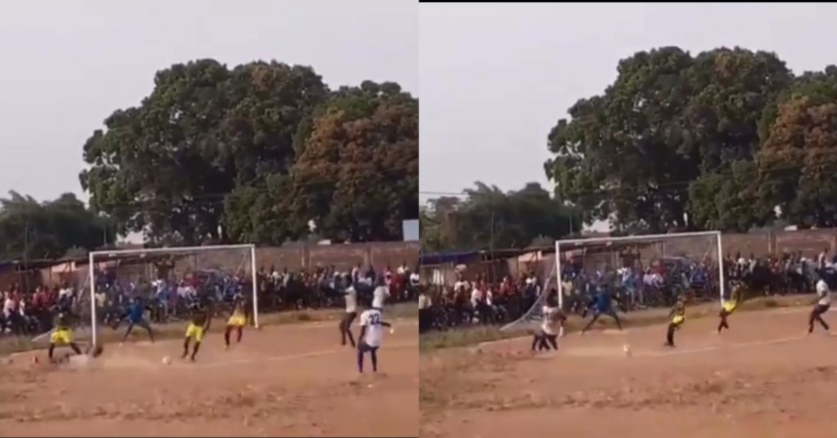 Aggrived Lamboi FC Fan Blows Hot Over Referee Decision Not to Award Them Penalty ( Video)