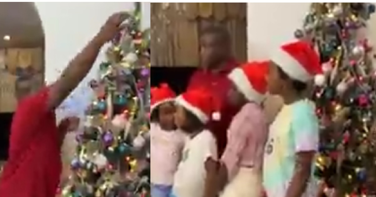 First Family of Sierra Leone, Bio’s Family Enjoys Christmas Treat Together