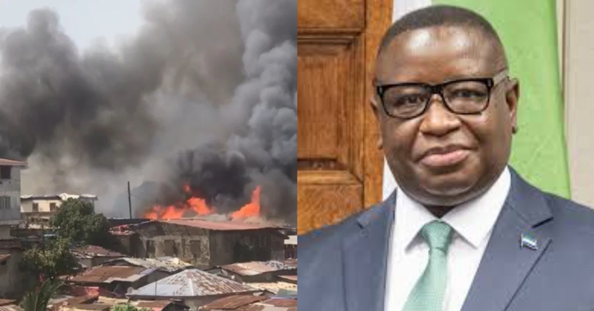 President Bio Promise to Rebuild And Replace Major Loss of Fire Victims of Funkia