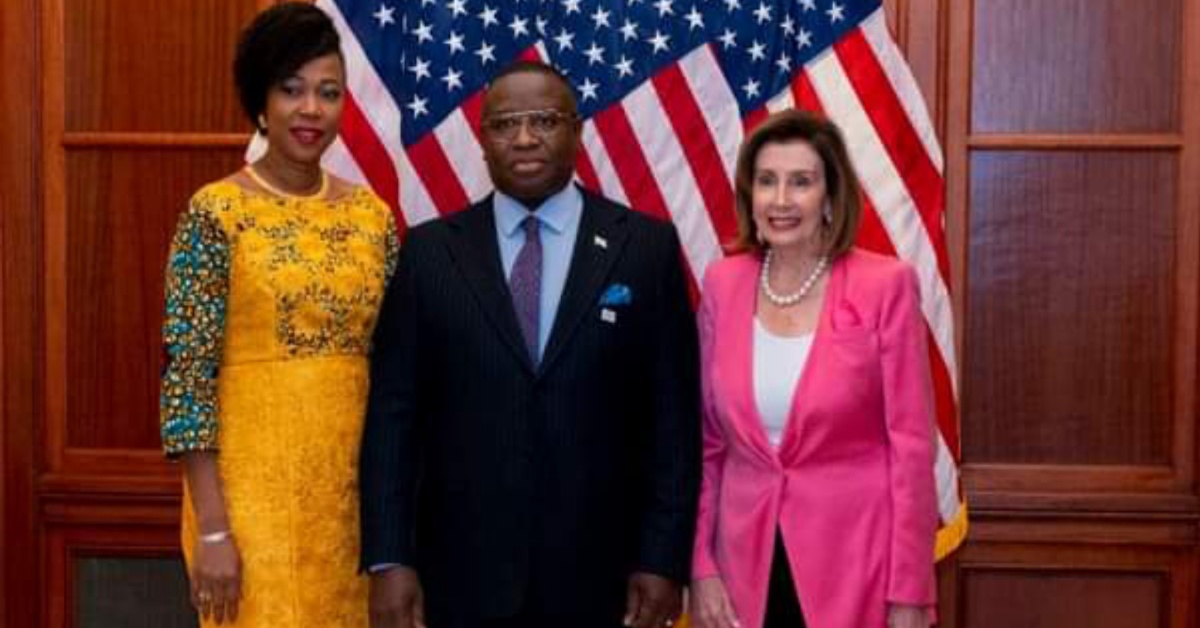 Sierra Leone First Couple Hosted by Speaker Nancy Pelosi & Secretary Antony Blinken at Capitol Building, Usa