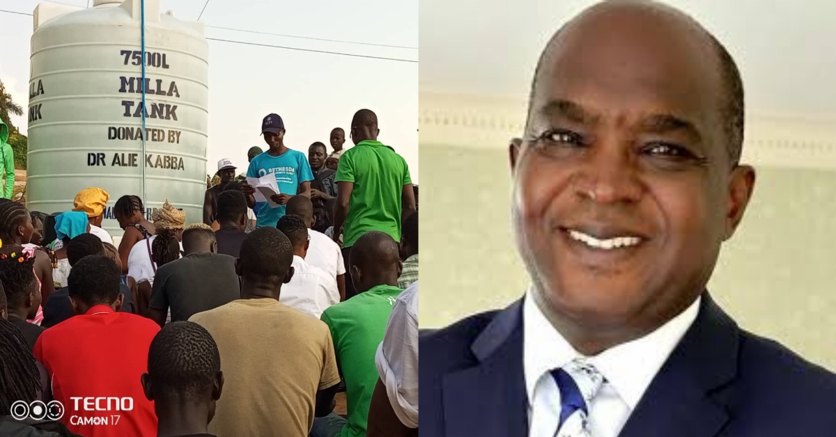 Alie Kabba Offers Support to Communities in Freetown