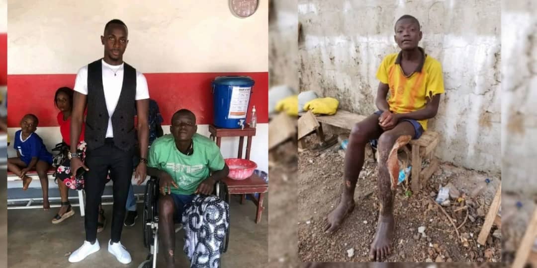 Ex-AYV Housemate, Almon Kamara Rescues a Young Boy