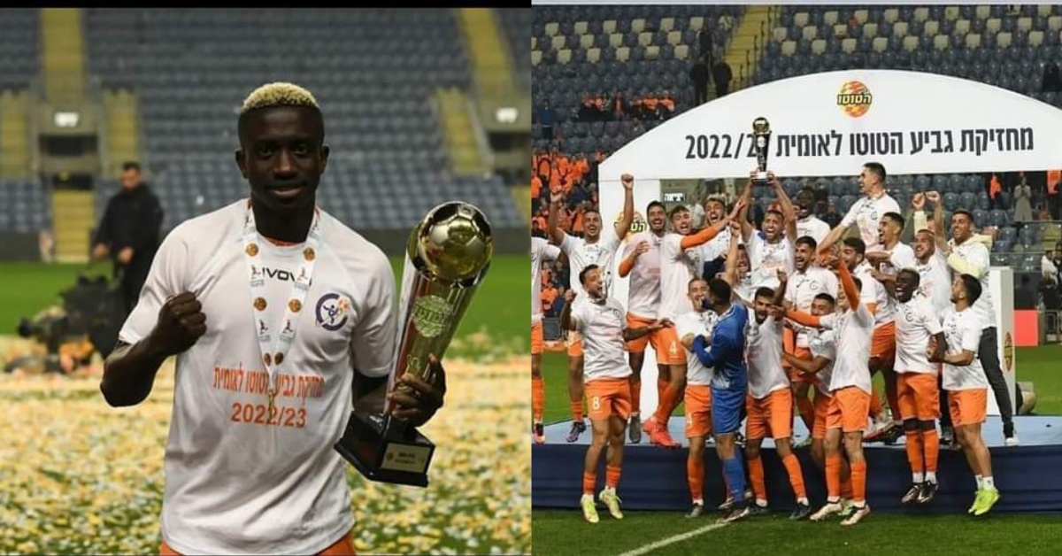Leone Stars Midfielder Wins First Trophy With Israeli Club