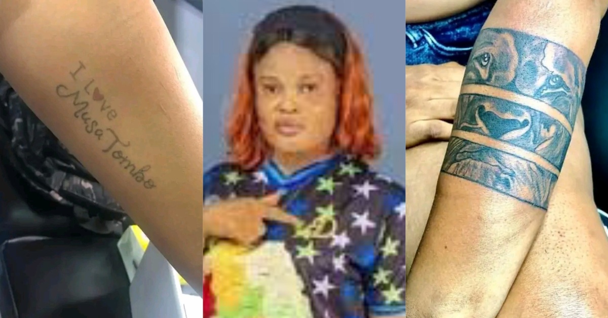 Hawa Tombo Covers Tattoo of ‘I Love Musa Tombo’ on Her Hand