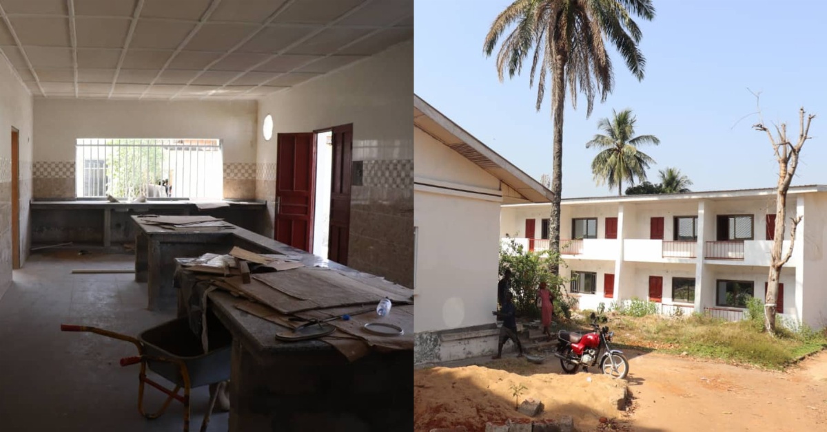 Rehabilitation of Bedroom Hotels and Classrooms of Tourism College Near Completion