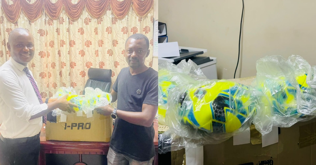 Former Leone Stars Manager Gifts Premier League Board Footballs