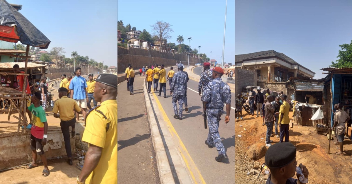 SLP And FCC Conduct Sensitization Tour Along Newly Constructed Hillside Bypass Road