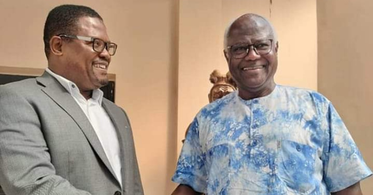 Former President Koroma and ITGC Chairman Peter Conteh Meets