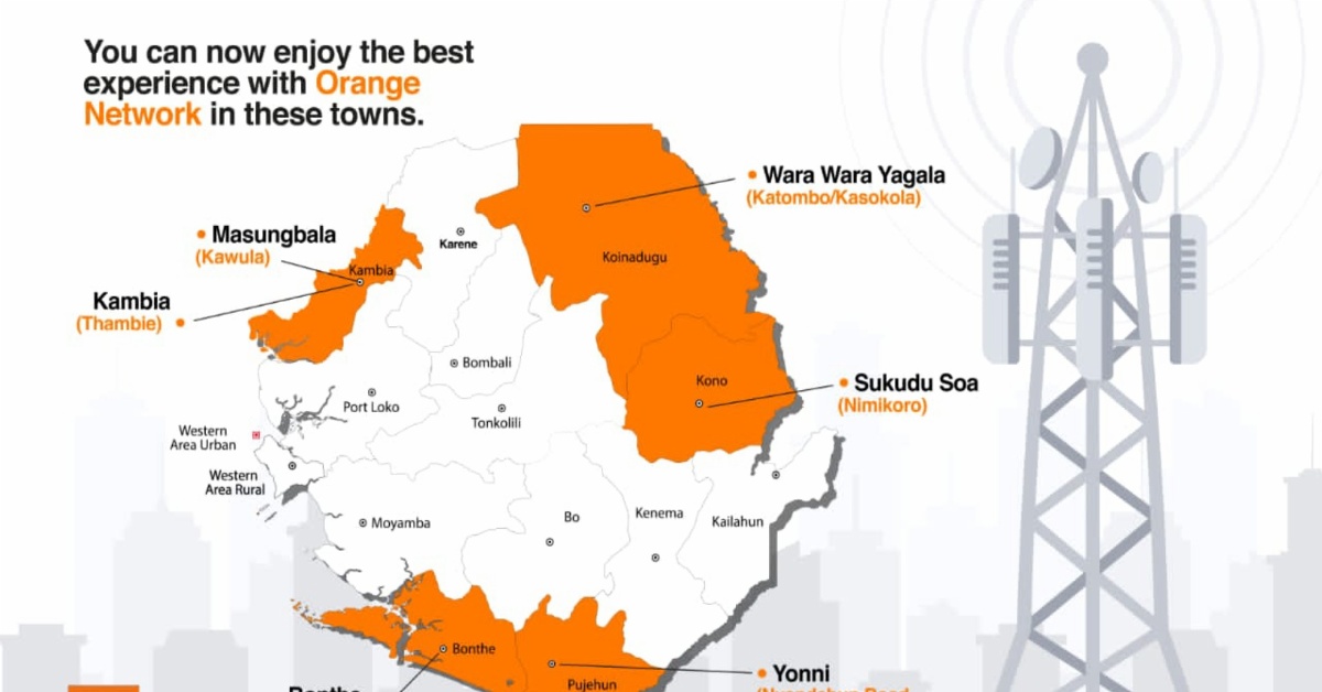 Orange Takes Network Expansion to Six Major Towns in Sierra Leone