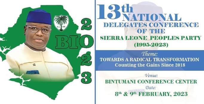 SLPP Sets to Hold 13th National Delegates Conference