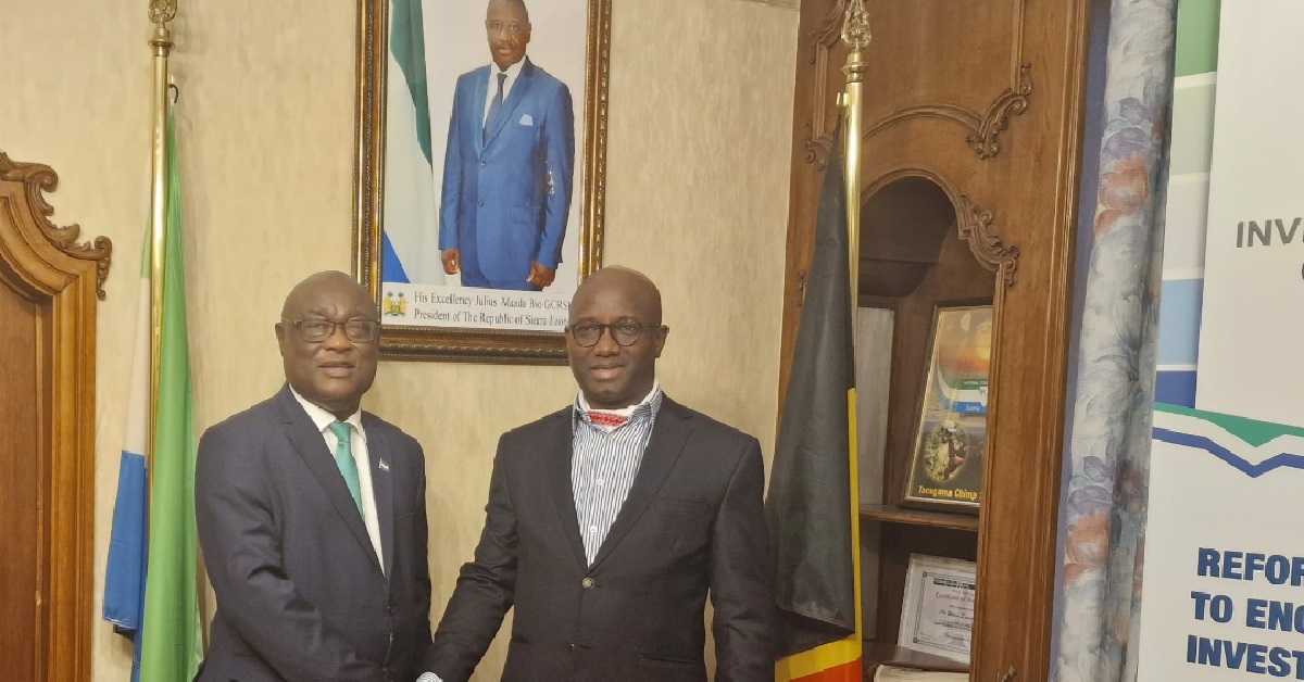 Sierra Leone’s Ambassador to Brussels Strengthens Ties With Gambian Counterpart