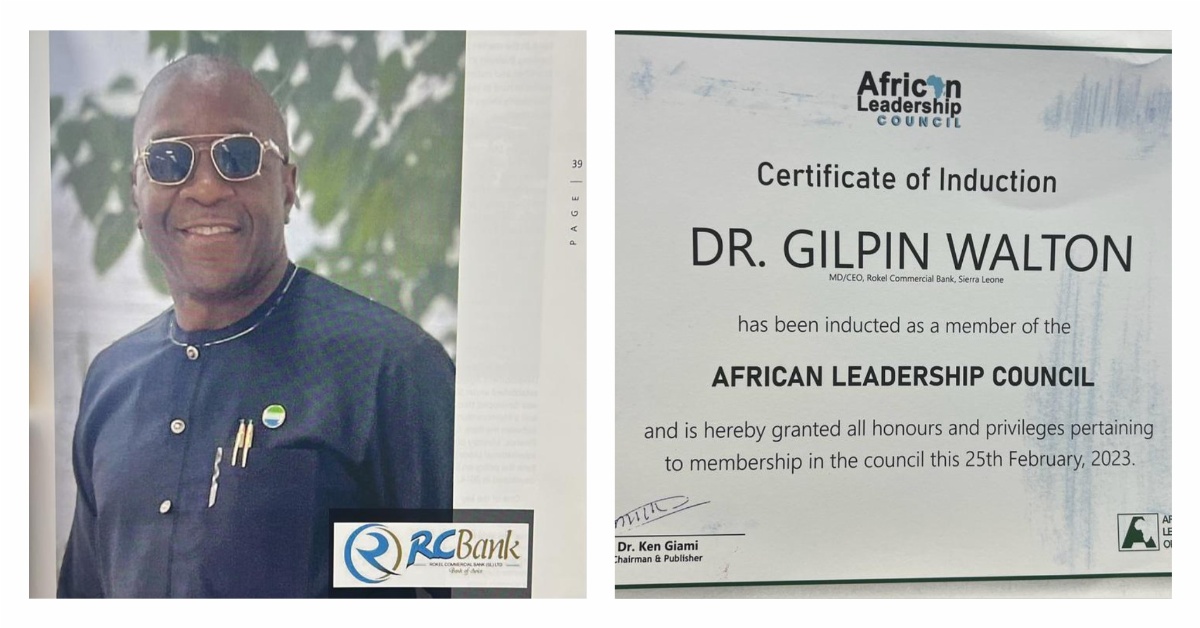 Dr. Gilpin Walton Certified to Join African Leadership Council