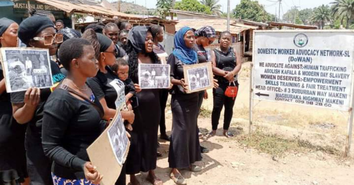 Ex-Domestic Workers in the Middle East Stage Peaceful Procession in Makeni