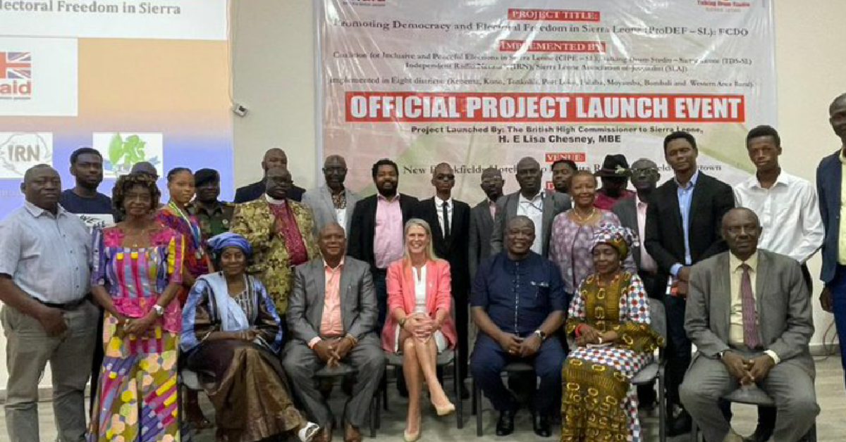British High Commissioner in Sierra Leone, Partners Launch New Project
