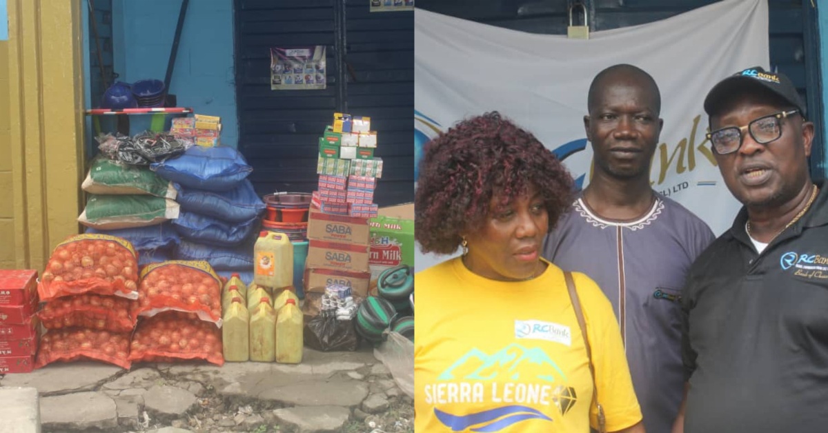 RCBank Boost Fire Victims With Relief Items in Bonthe District