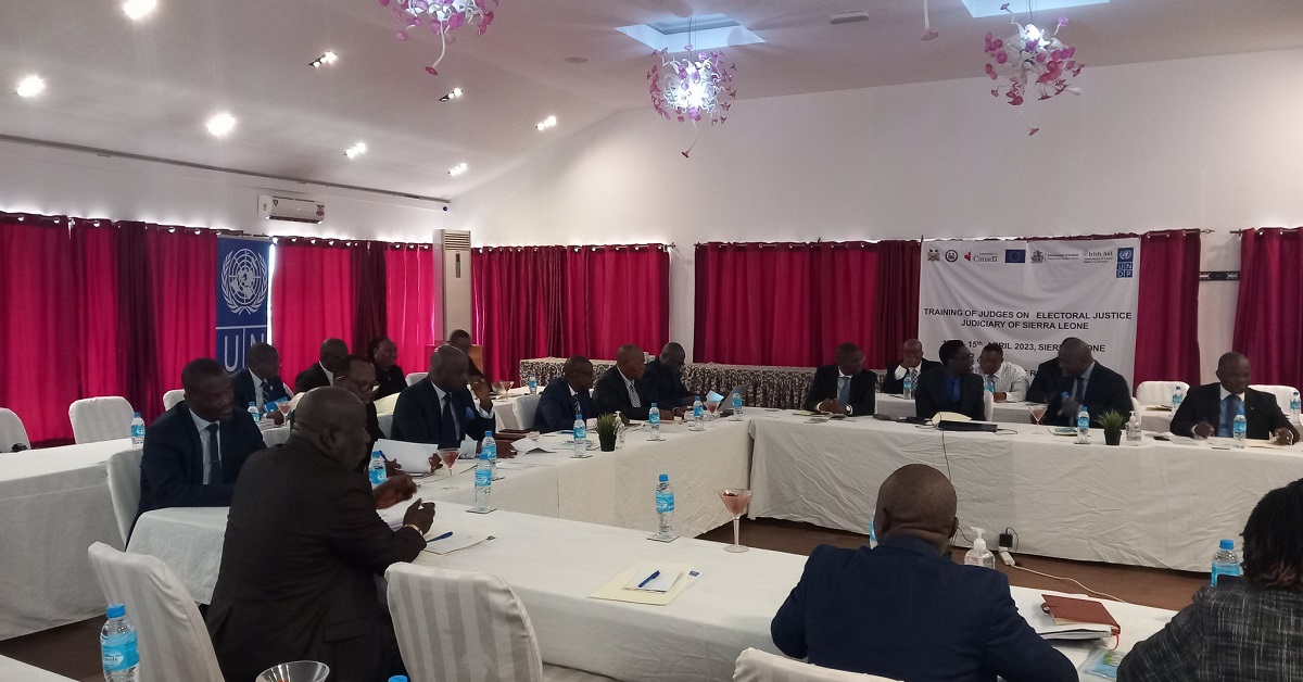 Judiciary of Sierra Leone Trains Judges on Electoral Justice