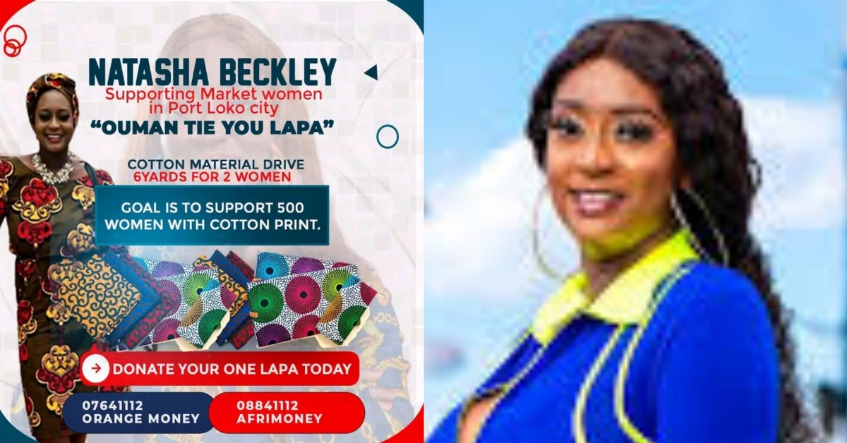 Natasha Beckley to Provide ‘Lapa’ For 500 Port Loko Market Women