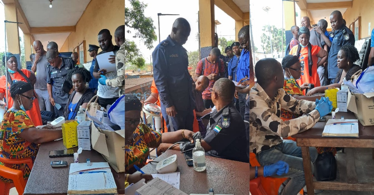 Sierra Leone Police Provided With Free Medical Services
