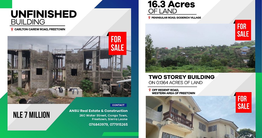 Landed Properties For Sale in Sierra Leone