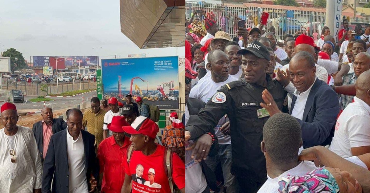 Samura Kamara Received by Roaring Supporters at Guinea’s Airport 